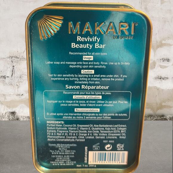 Makari Blue Crystal Revivify Multi Function Beauty Bar Soap NEW - Picture 5 of 6